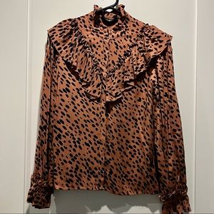 Pink Cheetah Zara Blouse